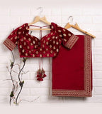 Latest Fancy Designer Saree With Blouse