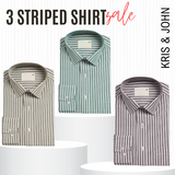 Classic Striped Shirt – Imported, 100% High Quality, Full/Half Sleeve with Pocket|SS-10