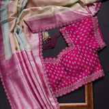 Latest Fancy Designer Saree With Blouse