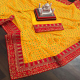 Latest Fancy Designer Saree With Blouse