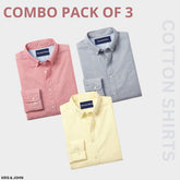 Premium Imported 100% High Quality Cotton Formal Men’s Plain/Solid Shirts| Full/Half Sleeve | With Pocket |  (FS-143)