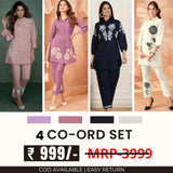 Stylish & Versatile 4 Co-ord Set Combo for Women| CO-15