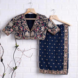 Latest Fancy Designer Saree With Blouse