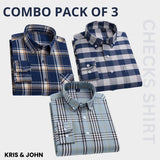 Premium Imported 100% High Quality Check Shirt | Full/Half Sleeve | With Pocket |(FS-105)