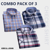 Premium Imported 100% High Quality Check Shirt | Full/Half Sleeve | With Pocket |(FS-107)