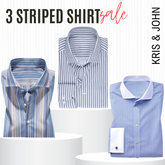 Classic Striped Shirt – Imported, 100% High Quality, Full/Half Sleeve with Pocket |SS-01
