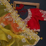 Latest Fancy Designer Saree With Blouse