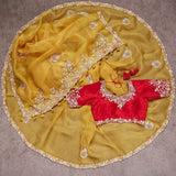 Latest Fancy Designer Saree With Blouse