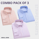 Premium Imported 100% High Quality Striped Shirt | Full/Half Sleeve | With Pocket |(FS-128)