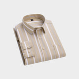 Premium Imported 100% High Quality Striped Shirt | Full/Half Sleeve | With Pocket | (FS-127)