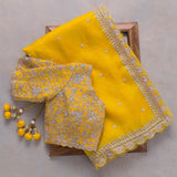 Latest Fancy Designer Saree With Blouse