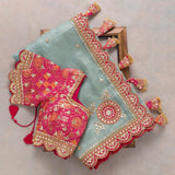 New Fancy Designer Saree With Blouse