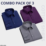 Premium Imported 100% High Quality Cotton Formal Men’s Plain/Solid Shirts| Full/Half Sleeve | With Pocket |  (FS-130)