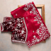 Latest Fancy Designer Saree With Blouse