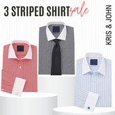 Classic Striped Shirt – Imported, 100% High Quality, Full/Half Sleeve with Pocket |SS-03