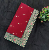 Latest Fancy Designer Saree With Blouse