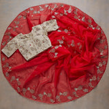 Latest Fancy Designer Saree With Blouse