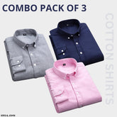 Premium Imported 100% High Quality Cotton Formal Men’s Plain/Solid Shirts| Full/Half Sleeve | With Pocket | (FS-133)