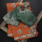 New Fancy Designer Saree With Blouse