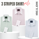 Classic Striped Shirt – Imported, 100% High Quality, Full/Half Sleeve with Pocket |SS-05