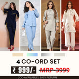 Stylish & Versatile 4 Co-ord Set Combo for Women| CO-05