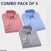 Premium Imported 100% High Quality Cotton Formal Men’s Plain/Solid Shirts| Full/Half Sleeve | With Pocket | (FS-134)