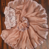 New Fancy Designer Saree With Blouse