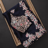 New Fancy Designer Saree With Blouse