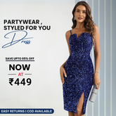 Stunning Women’s Partywear Dresses | Dress to Impress, Shine to Celebrate | PD-07