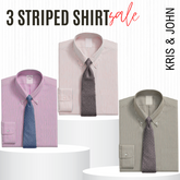 Classic Striped Shirt – Imported, 100% High Quality, Full/Half Sleeve with Pocket |SS-07