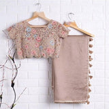 Latest Fancy Designer Saree With Blouse