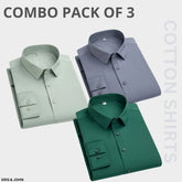 Premium Imported 100% High Quality Cotton Formal Men’s Plain/Solid Shirts| Full/Half Sleeve | With Pocket |  (FS-137)
