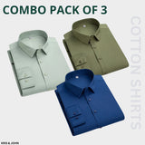 Premium Imported 100% High Quality Cotton Formal Men’s Plain/Solid Shirts| Full/Half Sleeve | With Pocket | (FS-138)