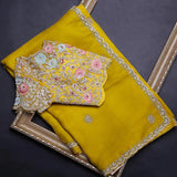 Latest Fancy Designer Saree With Blouse