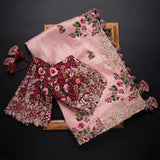 New Fancy Designer Saree With Blouse