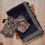 Latest Fancy Designer Saree With Blouse